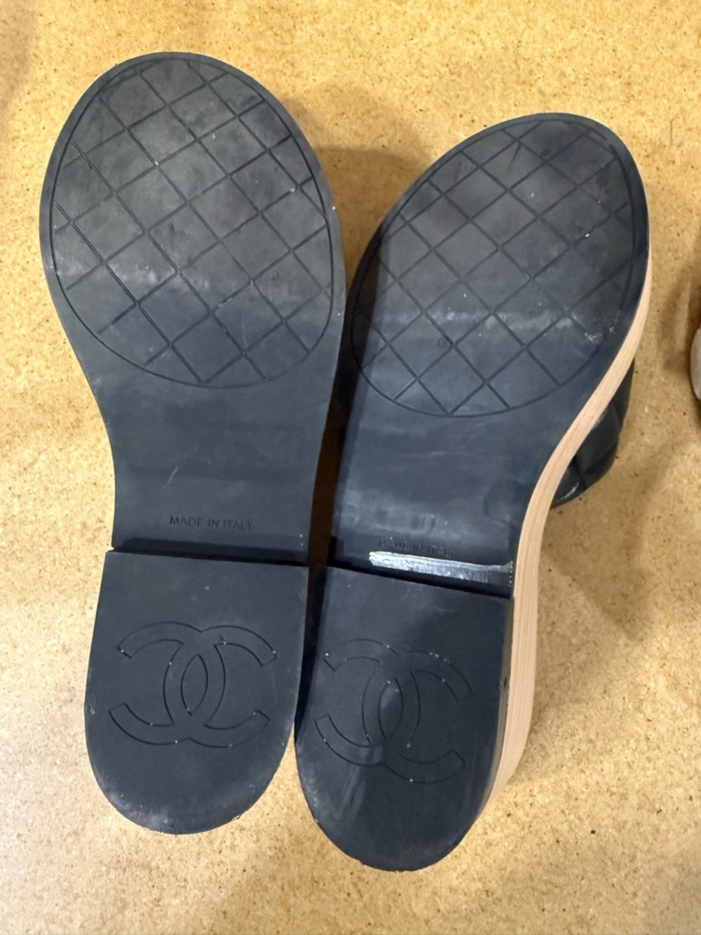 Authentic Chanel Quilted Wooden Heel Size 39 - Picture 6 of 7